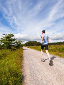 Runner running